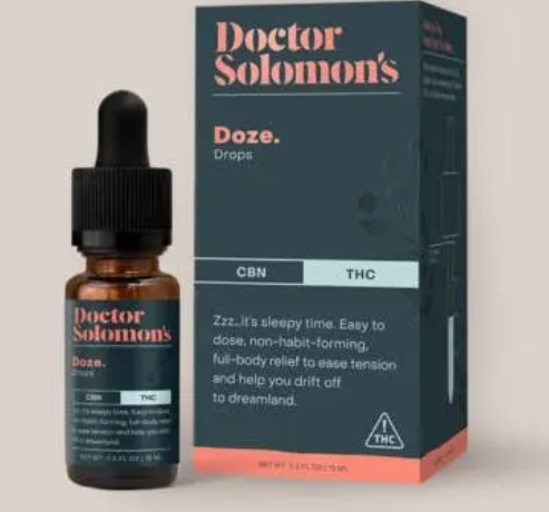 Photograph of product: DR.SOLOMON'S DOZE 1:1 CBN TINCTURE 50MG