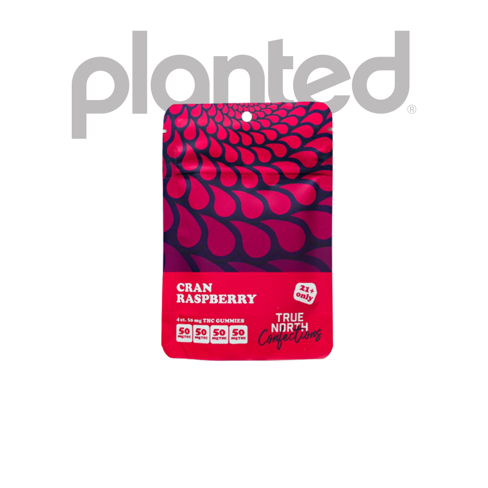 Photograph of product: Cran Raspberry Gummies 4x50MG