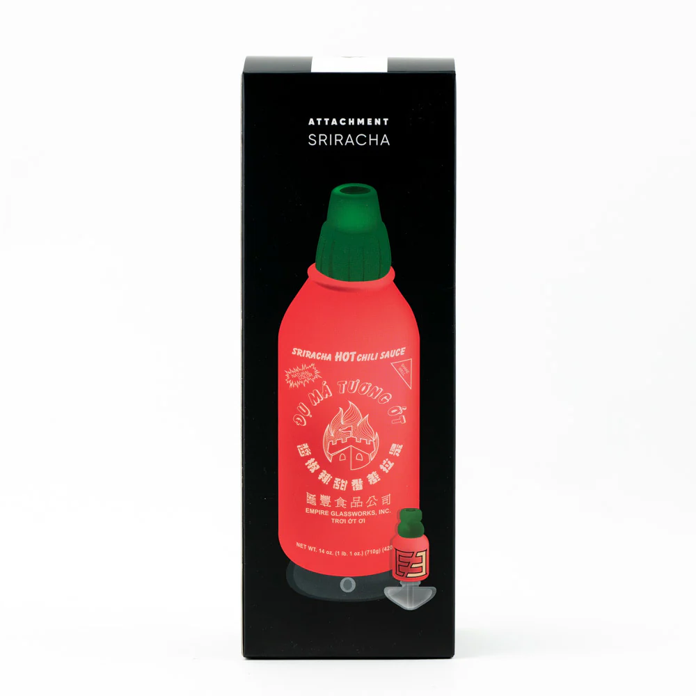 Photograph of product: Empire Puffco Siracha Bottle Peak / Pro Attachment