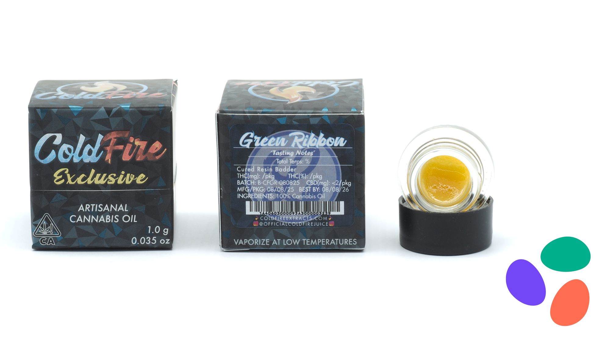 Photograph of product: Green Ribbon - Badder - 1g (H) - Cold Fire x Lumpy's