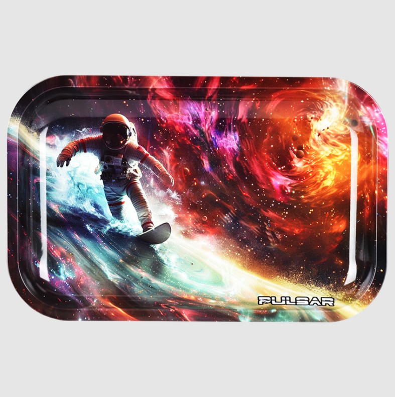 Photograph of product: Pulsar Rolling Tray - Astro Surfer 11"x7"