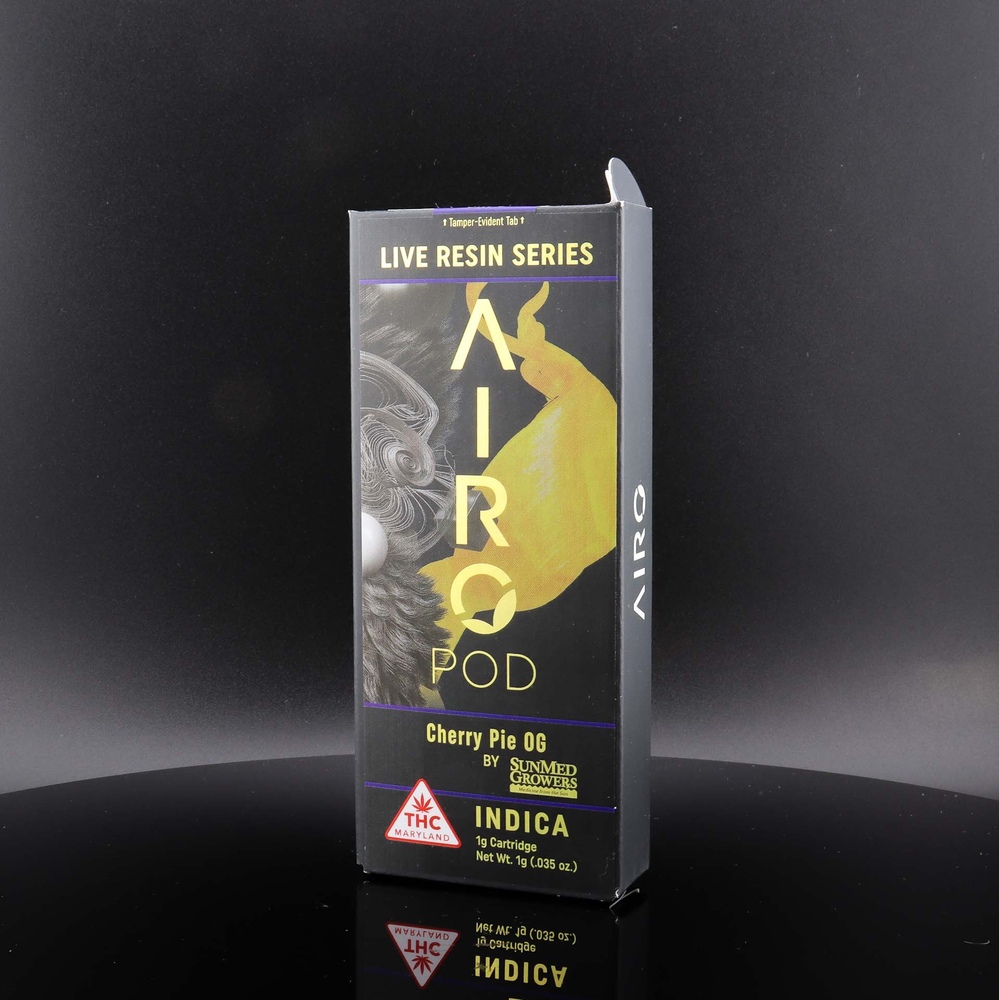 Photograph of product: Cherry Pie OG | Live Resin Vape Cart | 1g