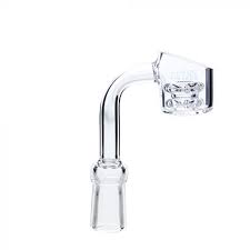 Photograph of product: Piranha Diamond Knot Quartz Banger (14mm Female 90 Degree)