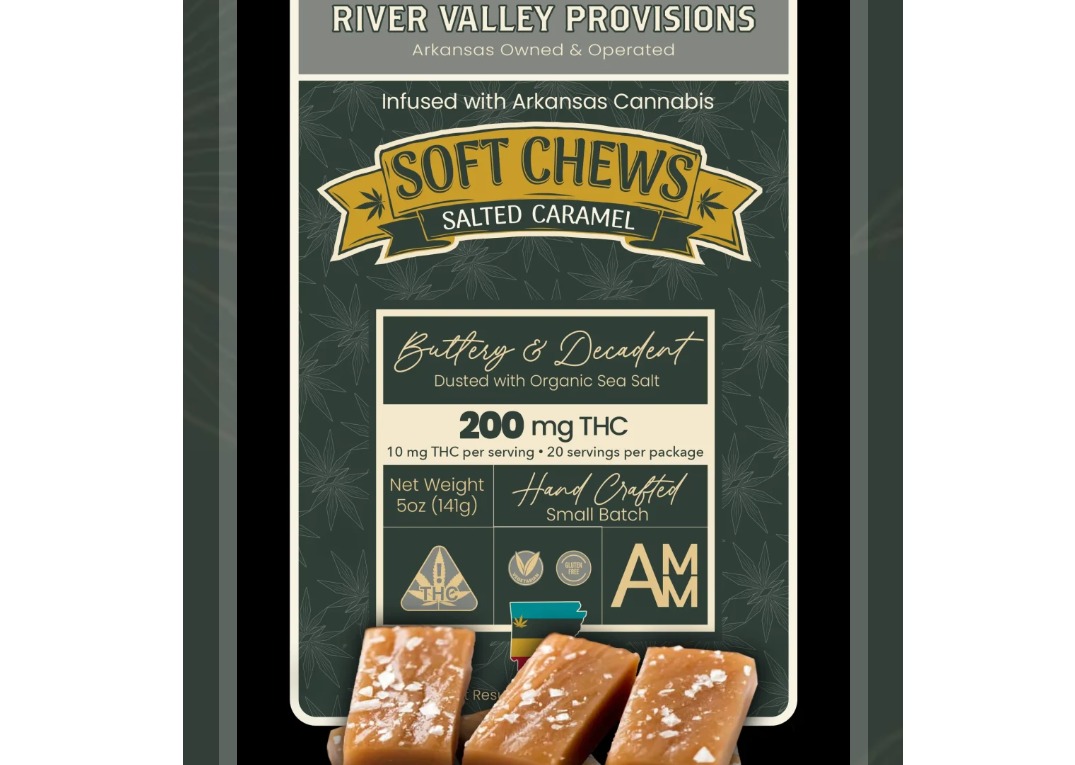 Photograph of product: River Valley Relief Sea Salt Caramel 200mg Soft Chews