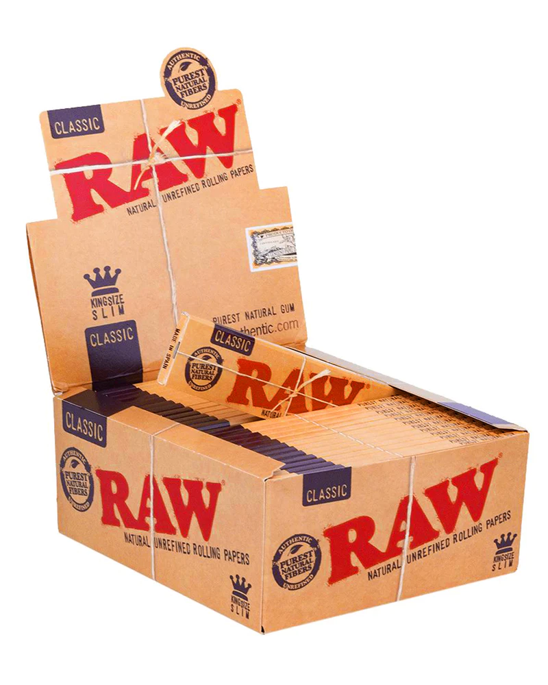 Photograph of product: RAW Ultra Thin Rolling Papers - King Size Slim