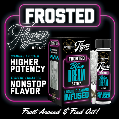 Photograph of product: BLUE DREAM 2.5G | INF 5 PK | CLAYBOURNE CO. FLYERS FROSTED Oui'd