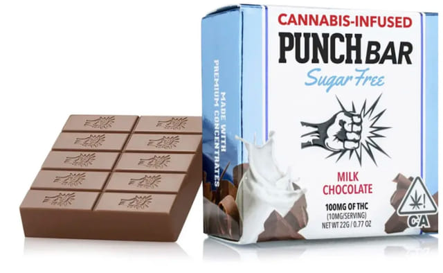 Photograph of product: Milk Chocolate Solventless Sugar Free Bar (100mg) - 