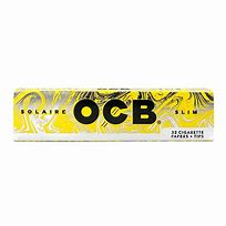 Photograph of product: OCB Solaire King Size Slim Papers w / Tips White Papers