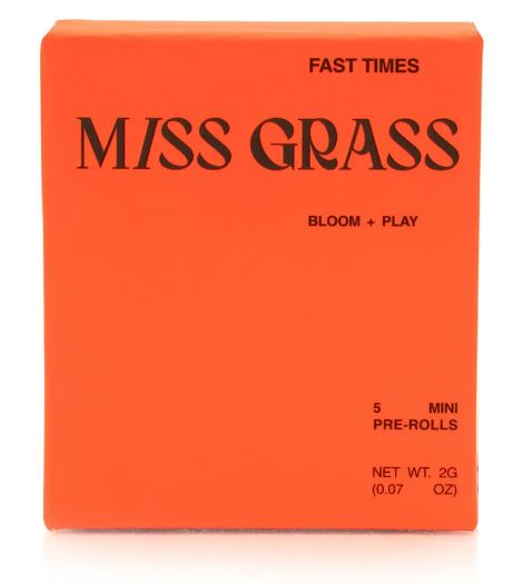 Photograph of product: Miss Grass - Fast Times - Pre-Rolls - 5 Pack (S)