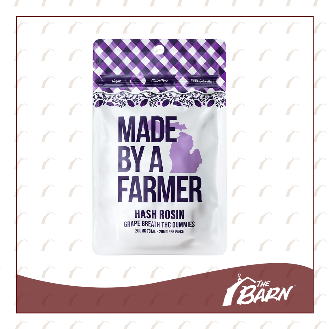 Photograph of product: MBAF 200mg Rosin Gummies - Grape Breath - REC