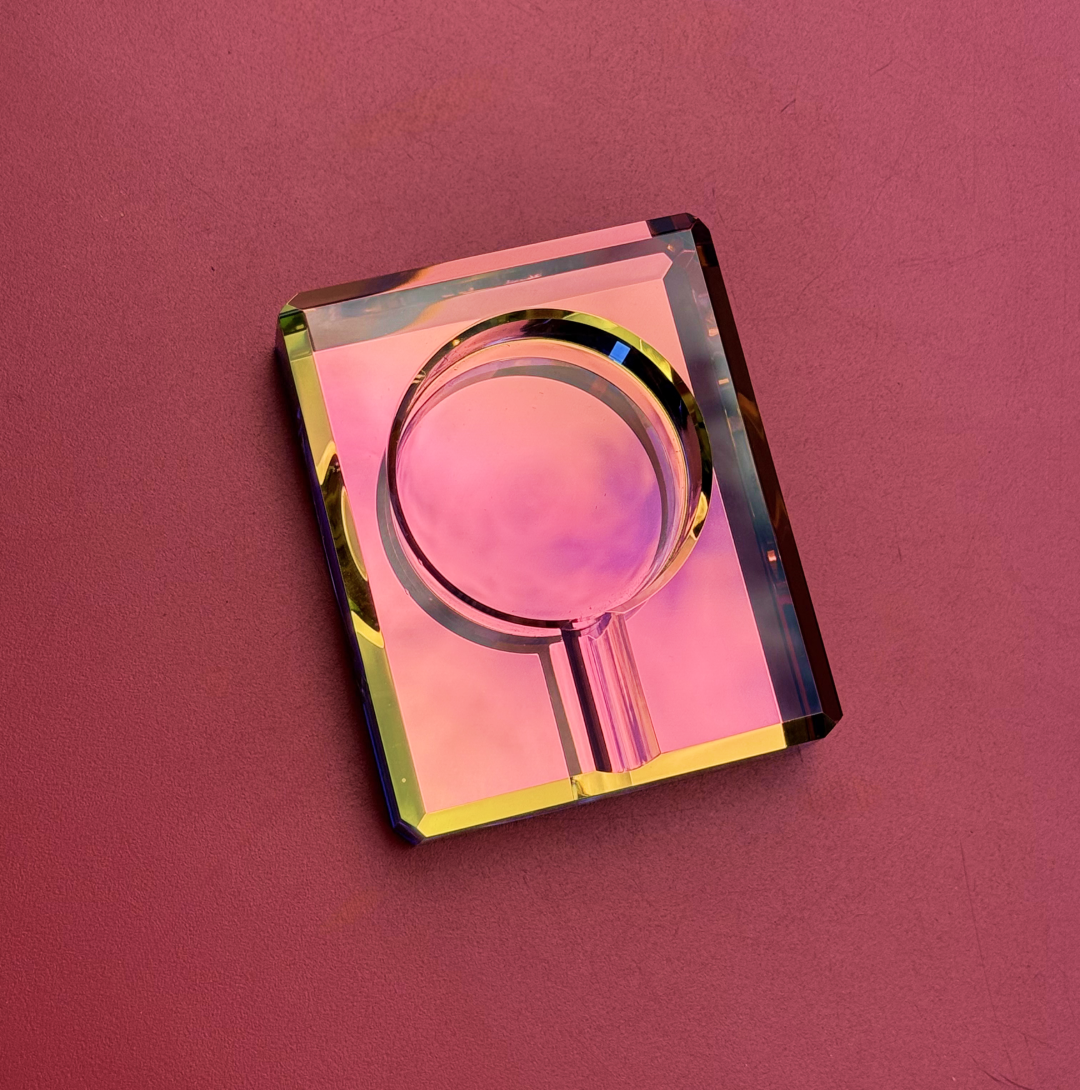 Photograph of product: Rectangle Holographic Ashtray