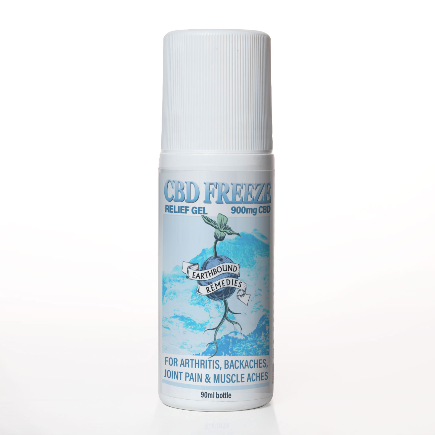 Photograph of product: Earthbound Remedies - Muscle Freeze Roll On Gel - 900mg CBD