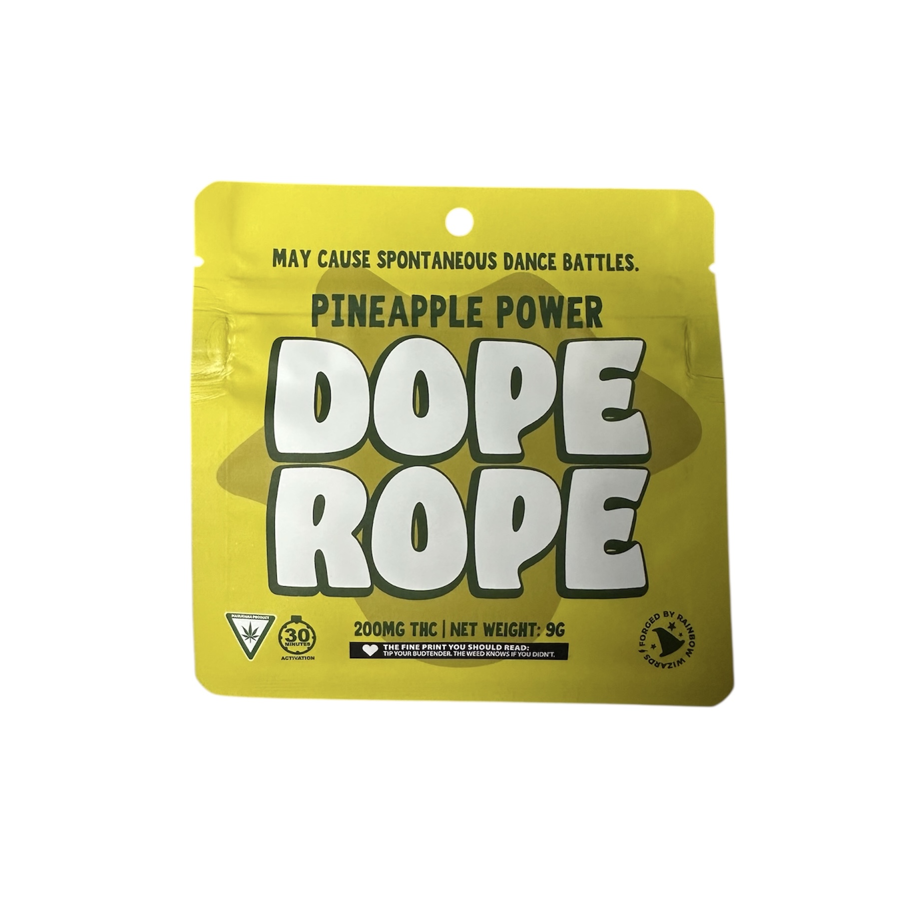Photograph of product: Dope Rope Pineapple Power Gummy Rope 200mg Rec