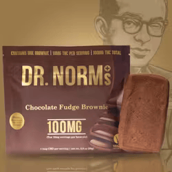 Photograph of product: Chocolate Fudge Brownie 100mg - Dr. Norms