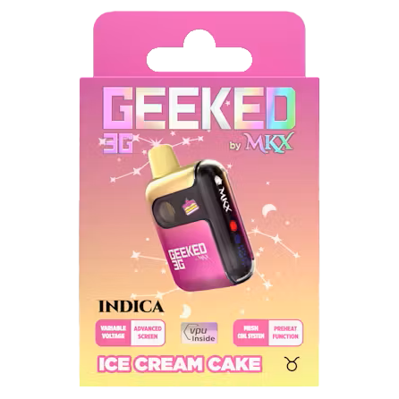 Photograph of product: Geeked x MKX Ice Cream Cake Disposable Vape Rec