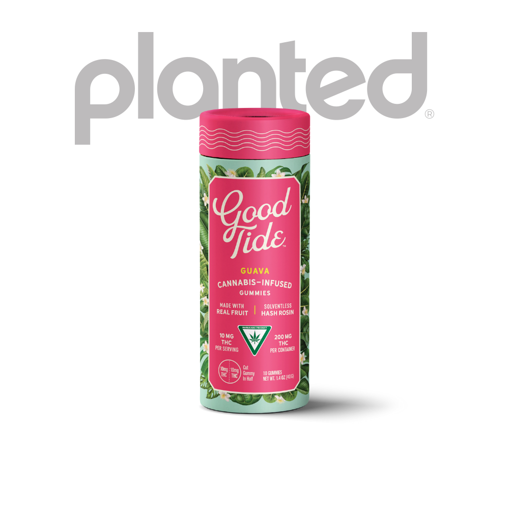 Photograph of product: GOOD TIDE | GUAVA | BALANCED | GUMMIES | 200MG | REC