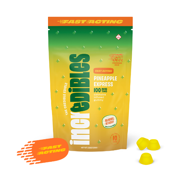 Photograph of product: Pineapple Express - Fast Acting Gummies - 100mg