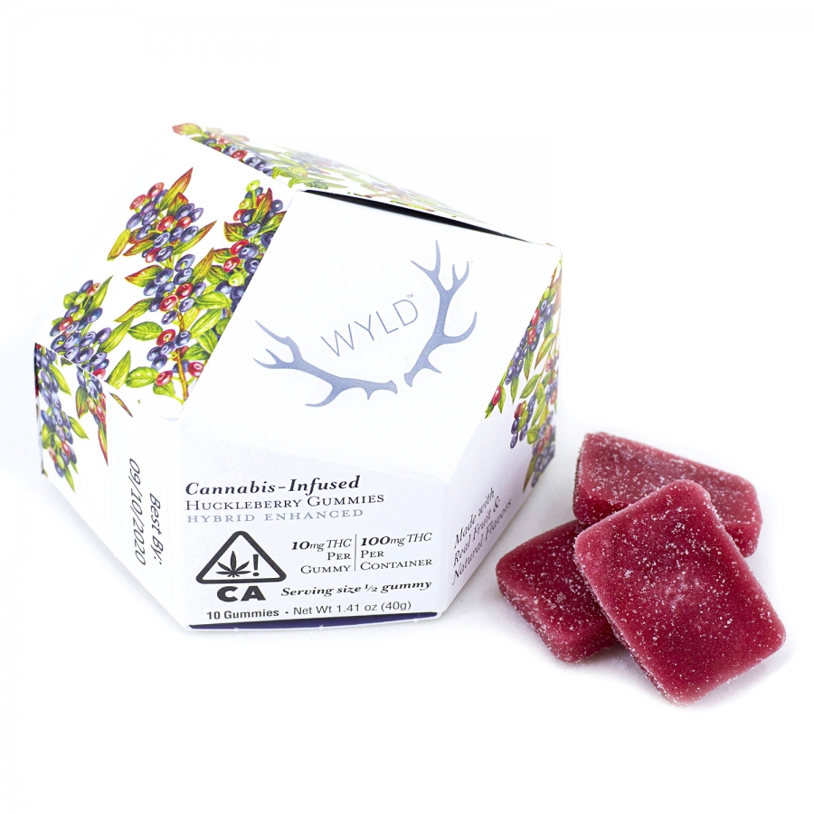 Photograph of product: Wyld Raspberry Gummy 100mg