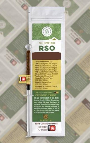Photograph of product: RSO | GDP | 1g