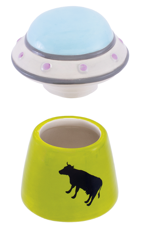 Photograph of product: Fujima UFO Cow Stash Jar | 4"