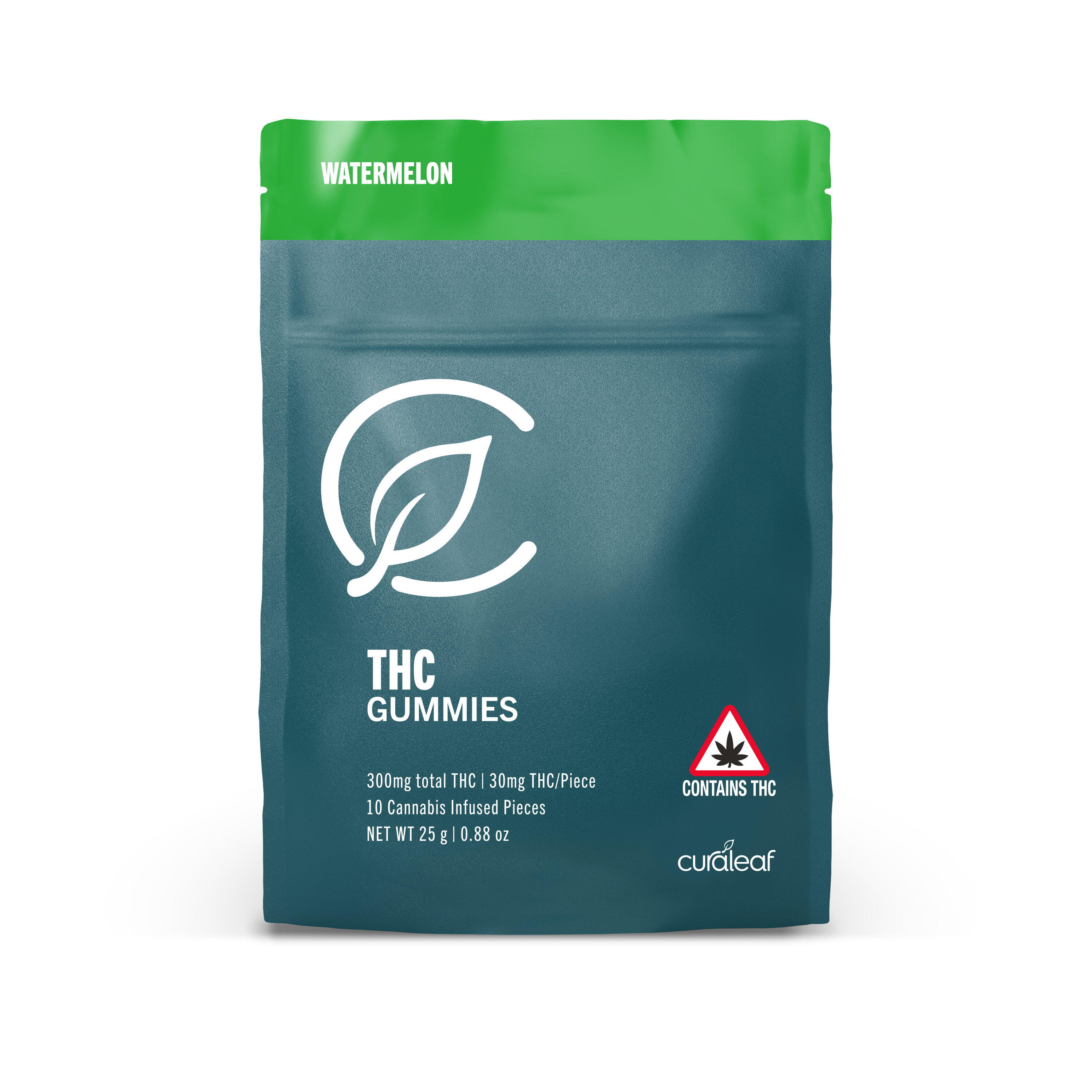 Photograph of product: Watermelon Gummies 300mg (10-Pack | 30mg Each)