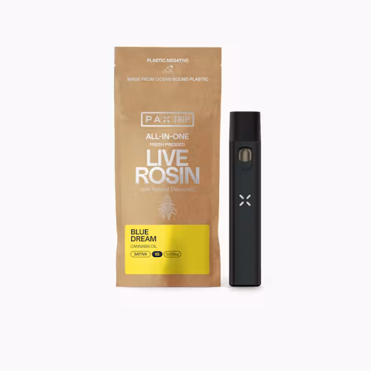 Photograph of product: PAX | Blue Dream Live Rosin Disposable | 1.0g