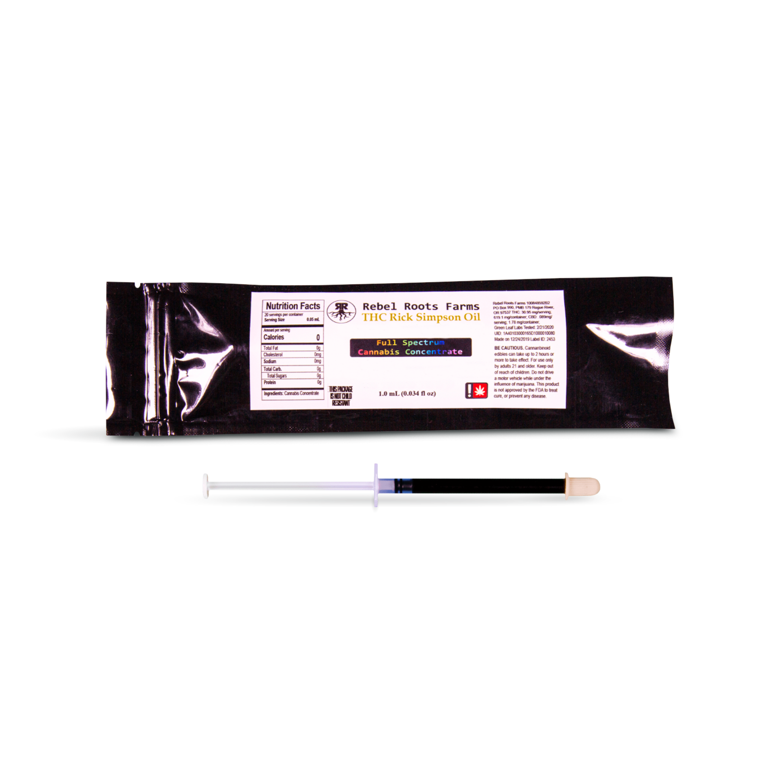 Photograph of product: Charlotte's Web CBD RSO Syringe | 1g