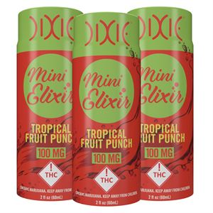 Photograph of product: TROPICAL FRUIT PUNCH MINI ELIXIR Hybrid | 100mg | Stash House
