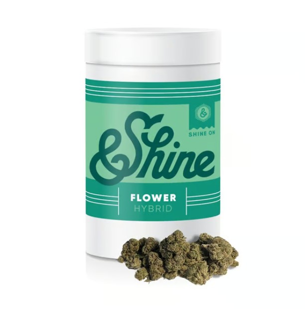 Photograph of product: &SHINE Grape Chem 1/2 Mixed Buds - 14g