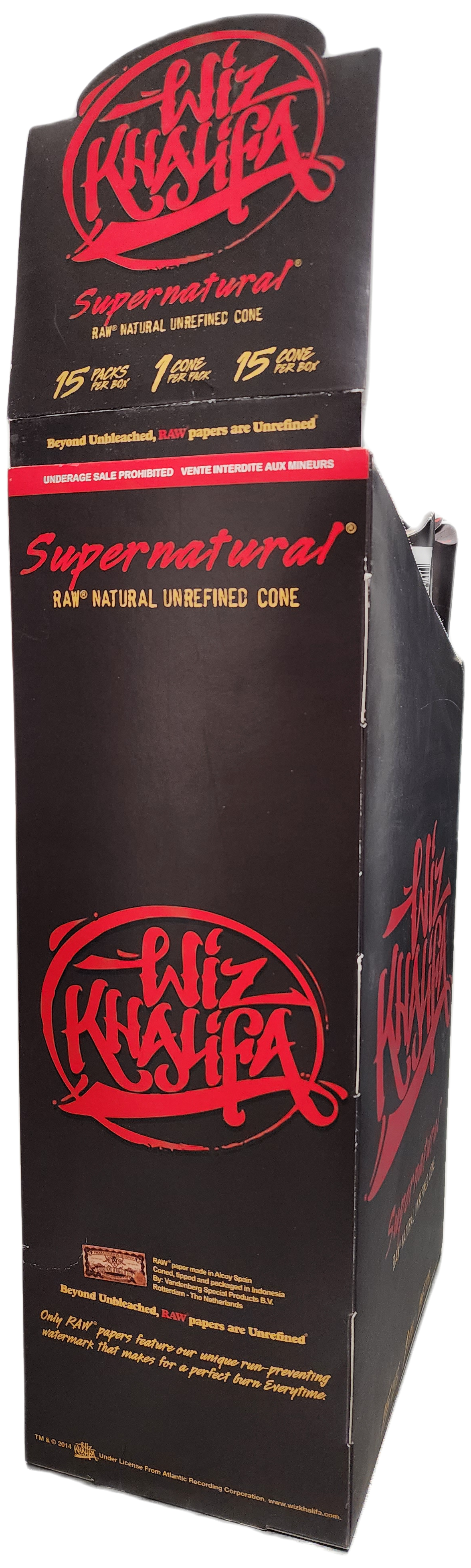 Photograph of product: RAW SUPERNATURAL CONE WIZ KHALIFA