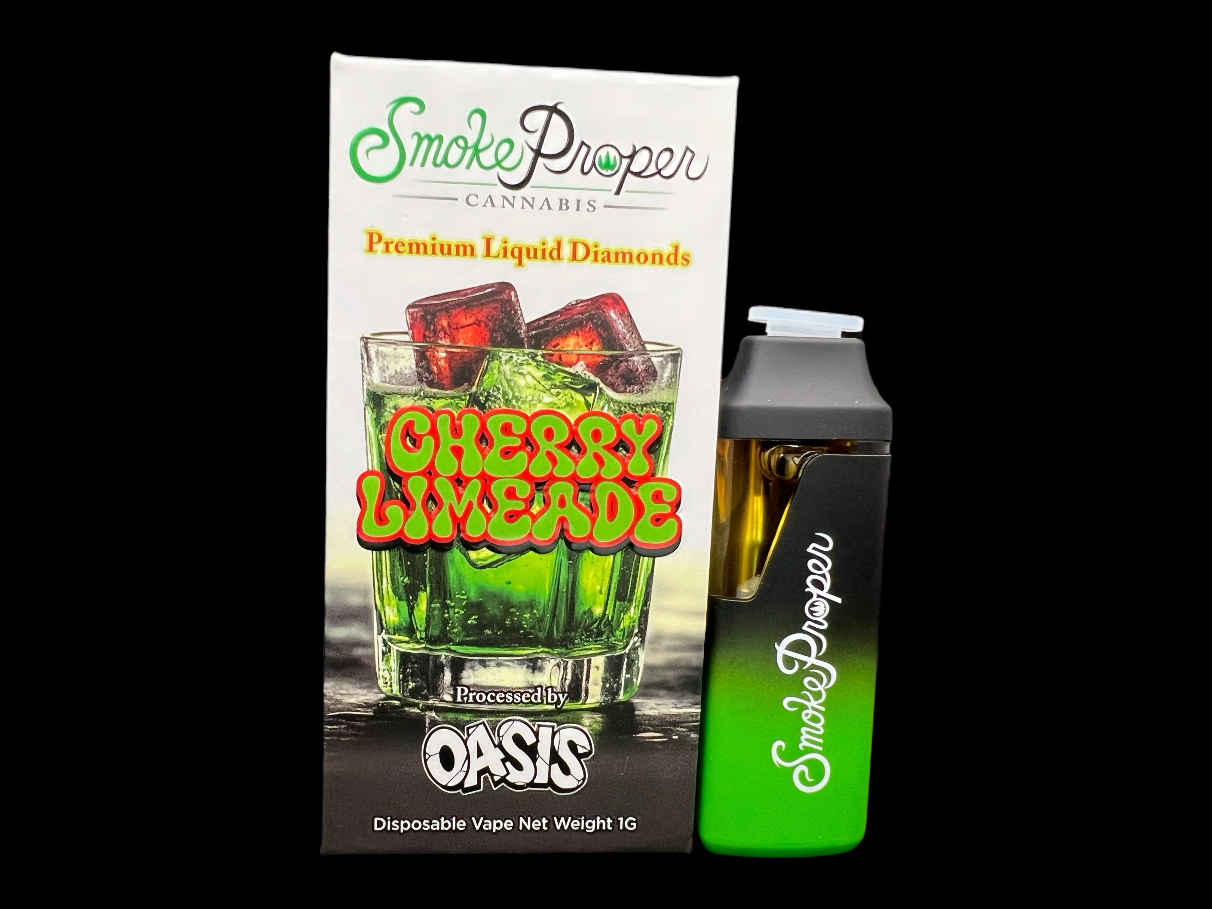 Photograph of product: Smoke Proper: Cherry Limeade liquid Diamonds Disposable