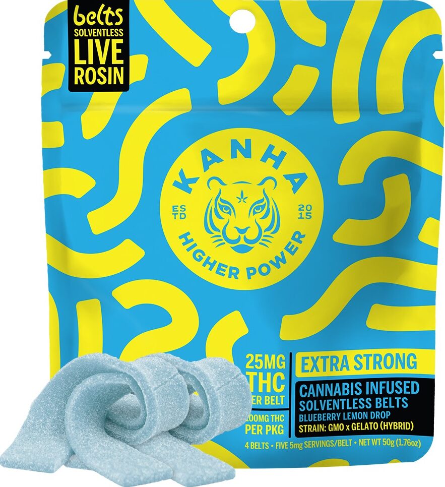Photograph of product: BLUEBERRY LEMON DROP NANO SOLVENTLESS ROSIN BELTS