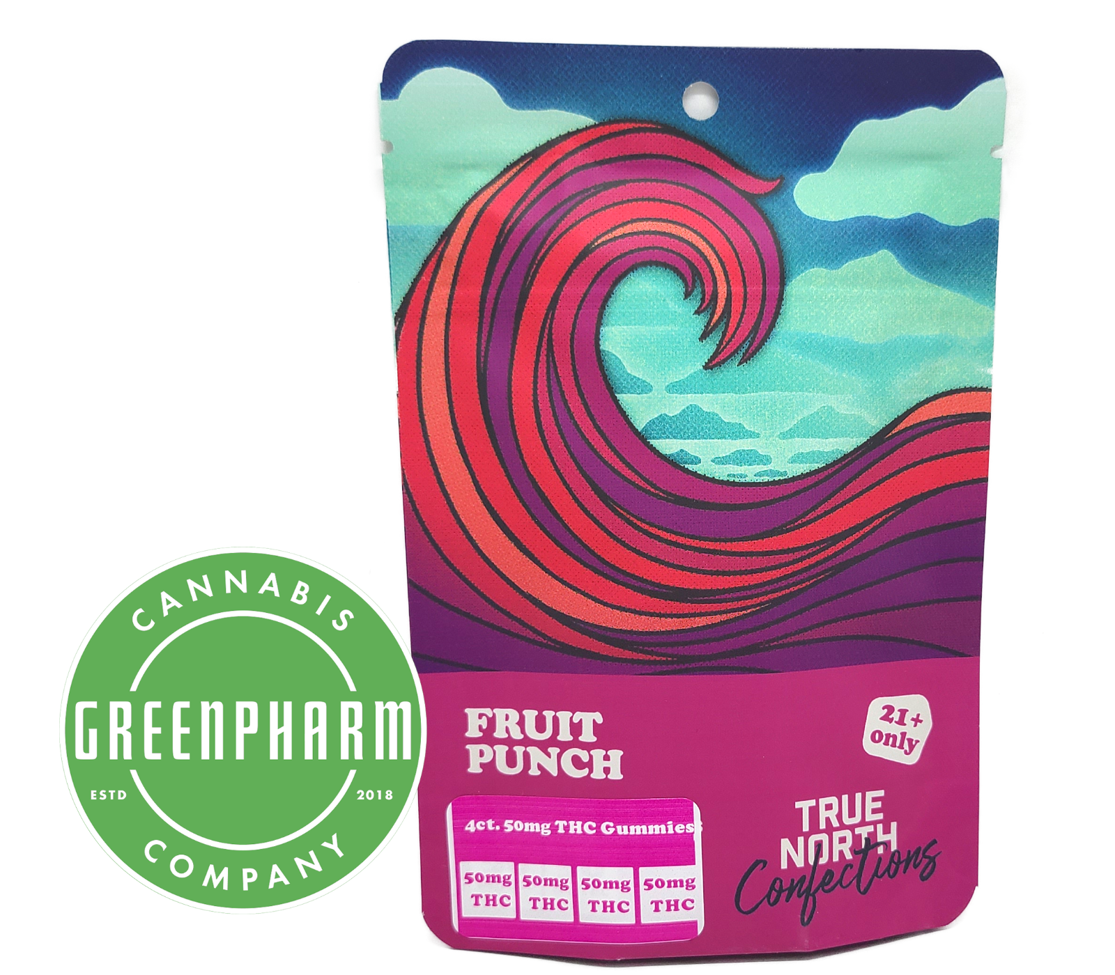 Photograph of product: Edible | True North | Fruit Punch Gummies | 200mg