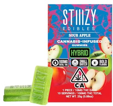 Photograph of product: Sour Apple [I] - 100MG Gummies 10PK
