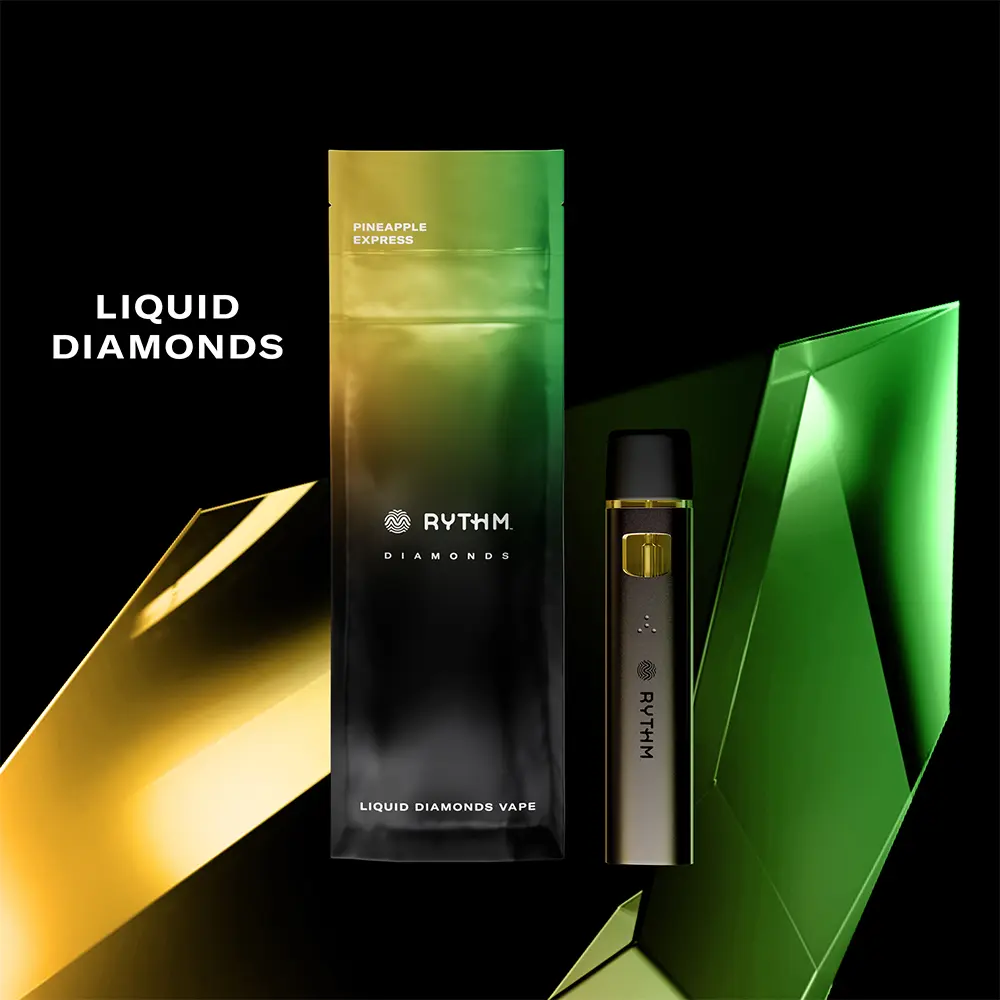 Photograph of product: Rythm Pineapple Express (H) Liquid Diamond Disposable 1g