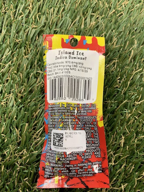 Photograph of product: ISLAND ICE 1G REFILL - 