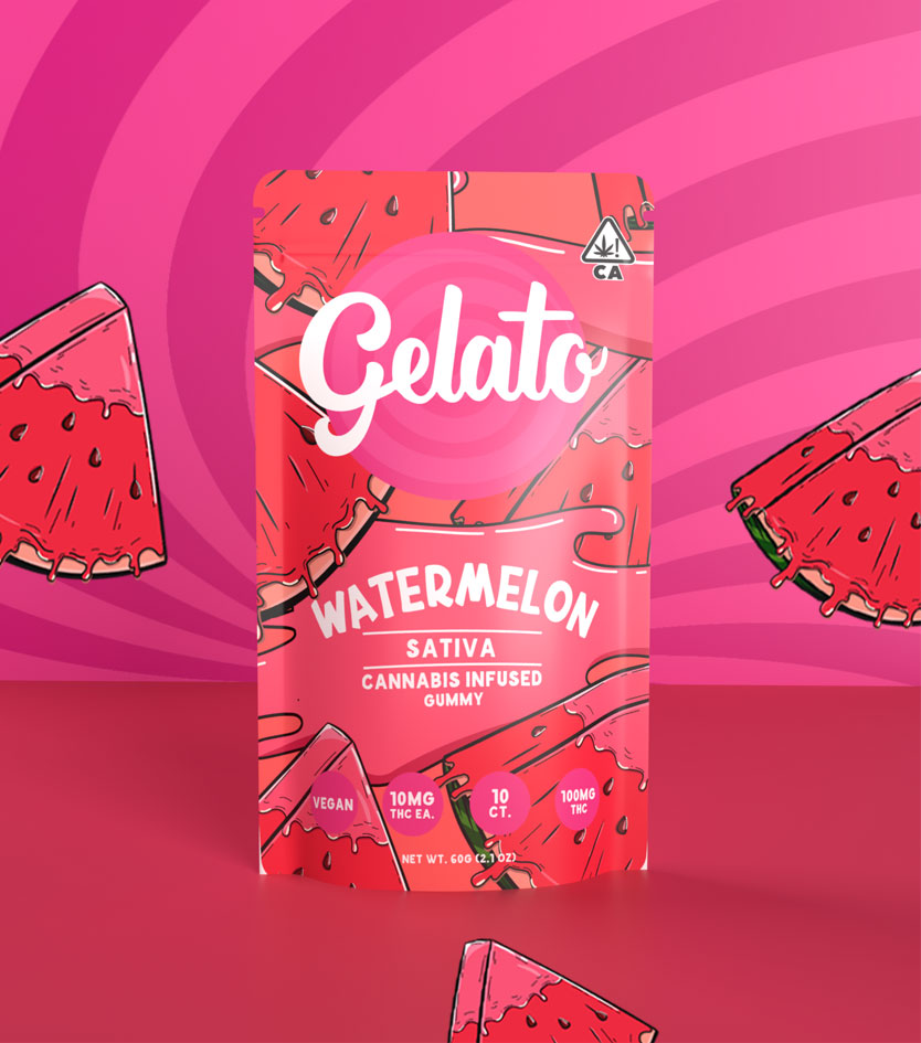 Photograph of product: Gelato Pineapple Sorbet Gummy Live Resin