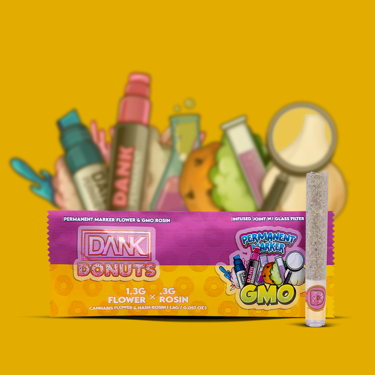 Photograph of product: Dank Donuts-Permanent Marker x GMO