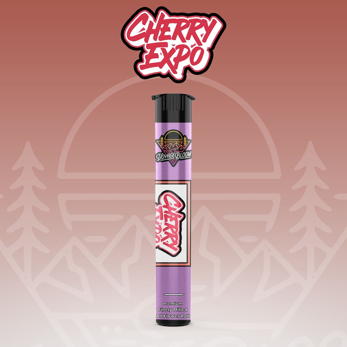 Photograph of product: Voyage Bloom | Cherry Expo Pre-Roll