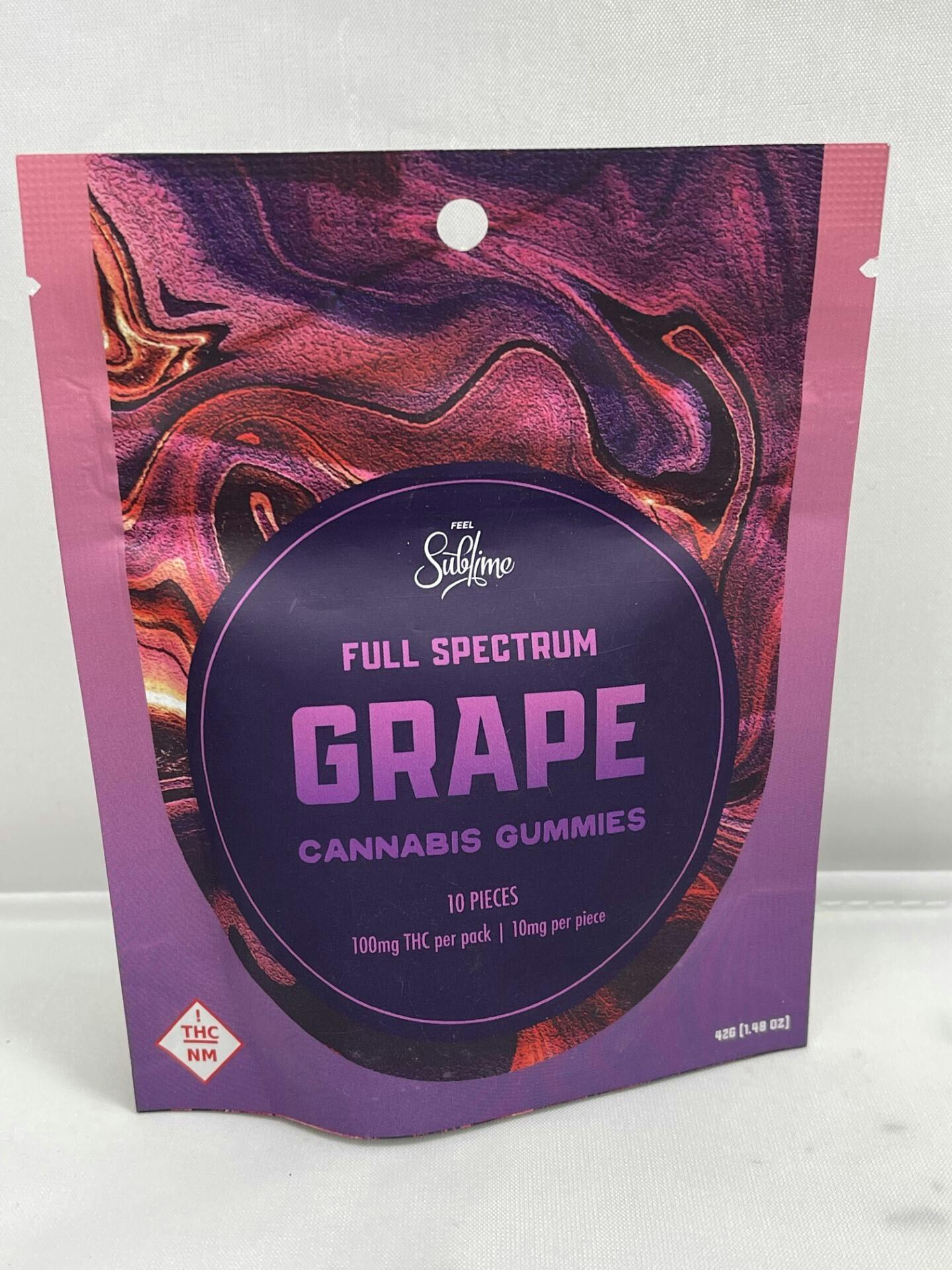 Photograph of product: Full Spectrum Grape Gummies