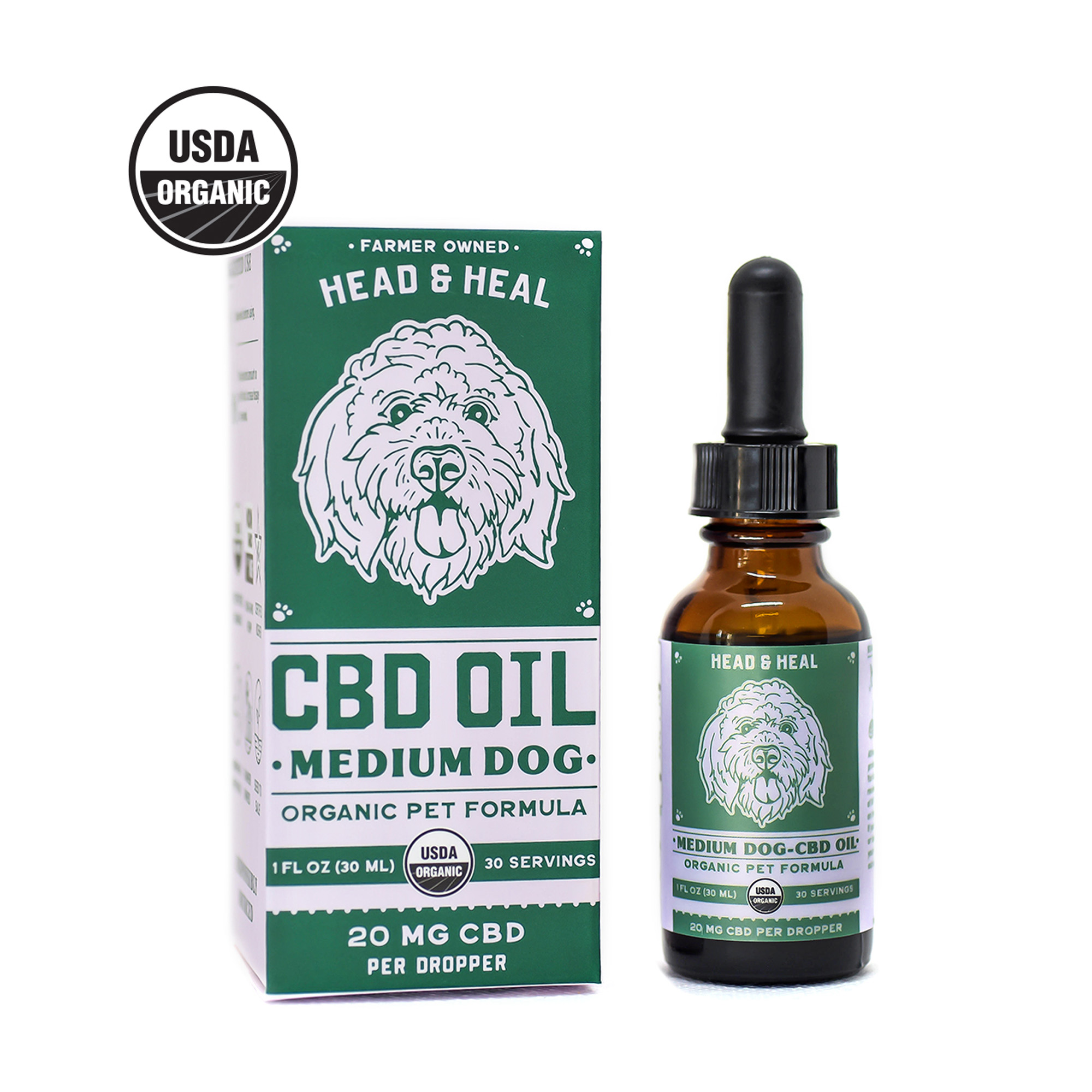 Photograph of product: Head & Heal | Medium Dog | 600mg