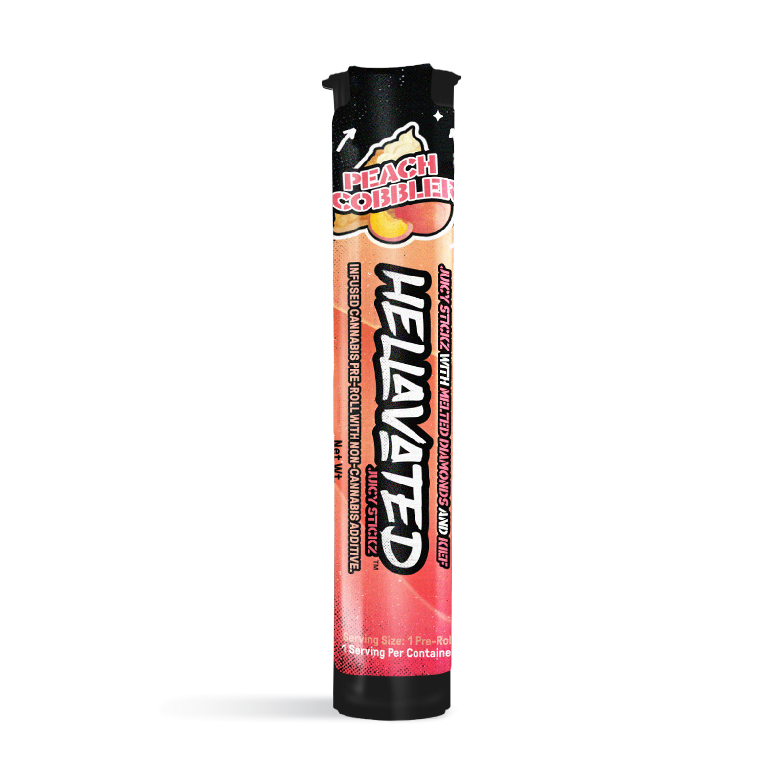 Photograph of product: Peach Cobbler Stickz Infused Pre-Roll | 0.75g