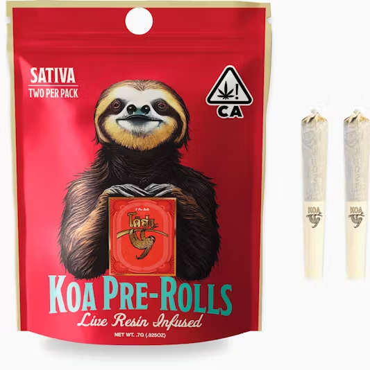 Photograph of product: Oui'd INFUSED DOUBLES PREROLLS 0.35G 2 PACK