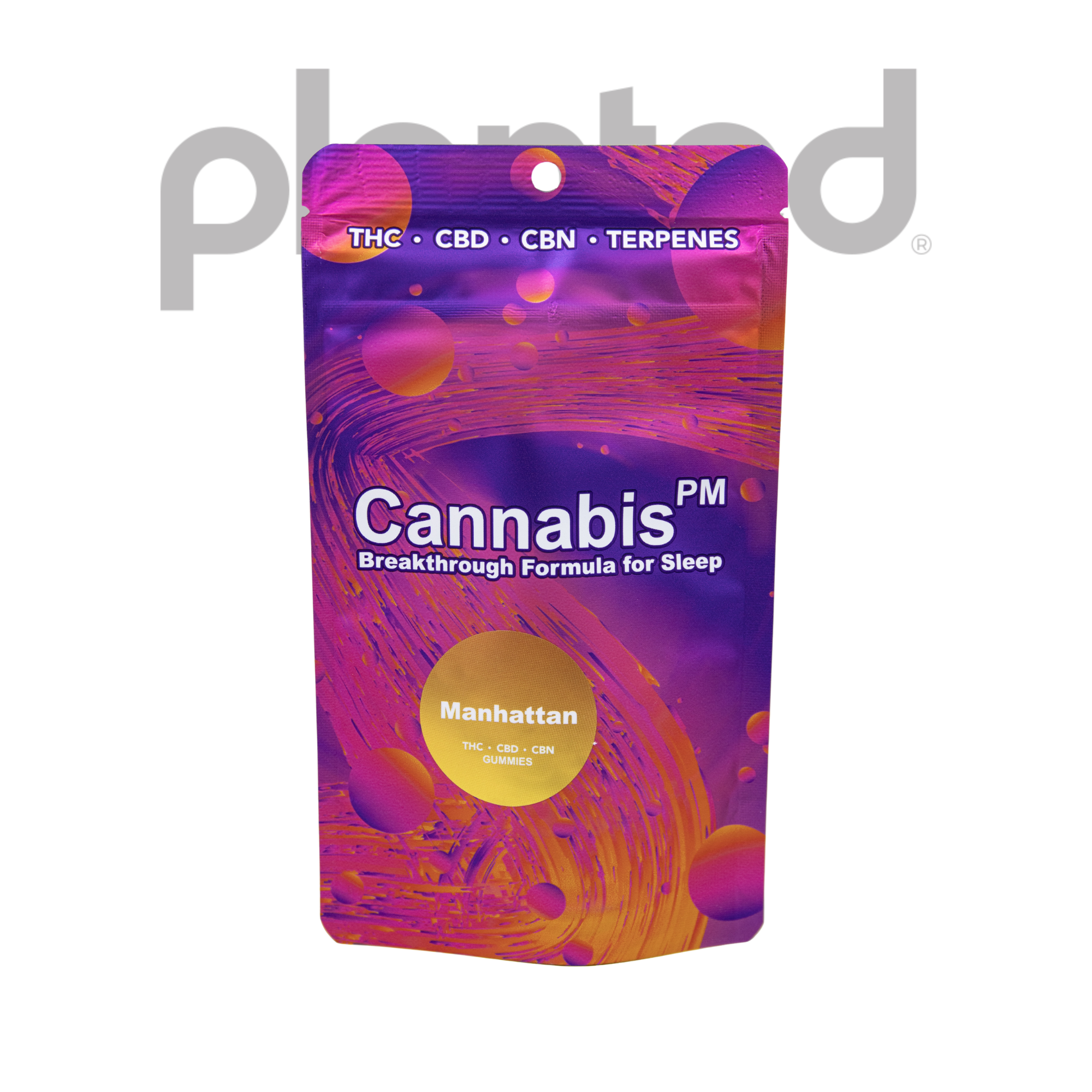 Photograph of product: OUID! PM | MANHATTAN | Oui'd | GUMMIES | 10PCS | TH-oui:CBD:CBN | 50MG | REC