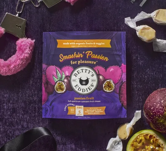 Photograph of product: Passion Fruit - Fruit Chews  - 10pk 50mg