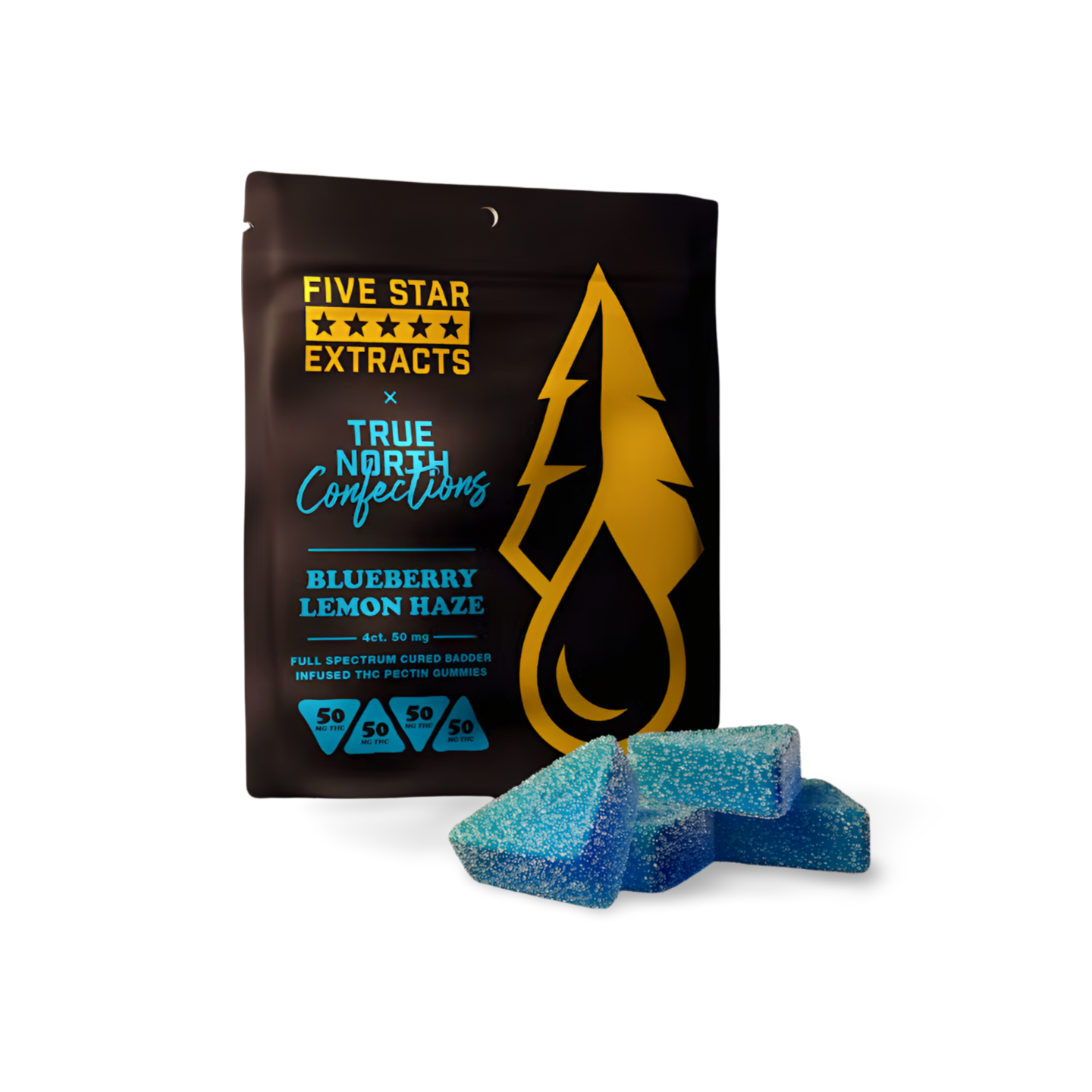 Photograph of product: Five Star Extracts | Blueberry Lemon Haze Gummies | 200mg