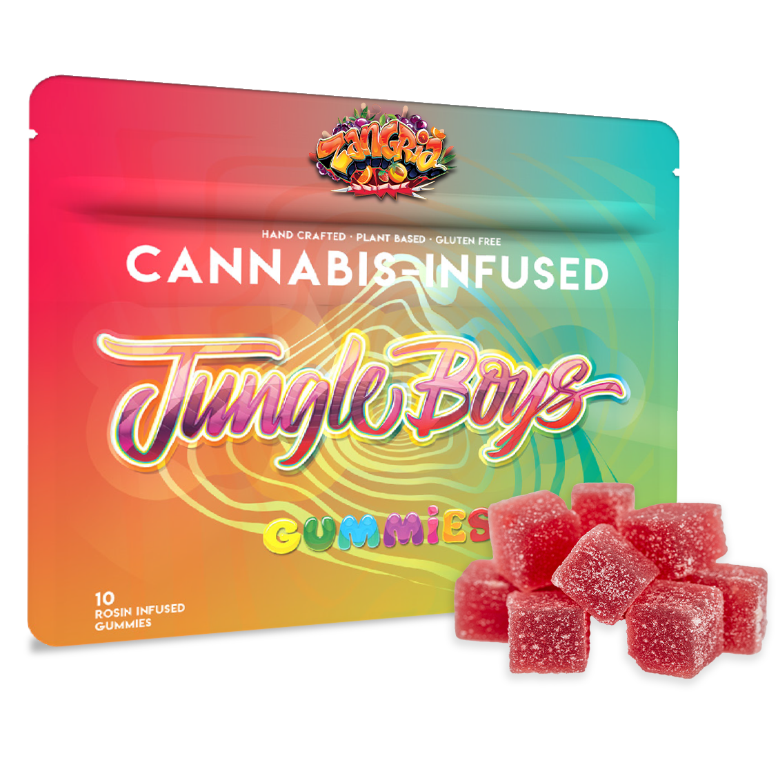 Photograph of product: Jungle Boys | Zangria (Blood Orange) - 100mg Rosin Gummies
