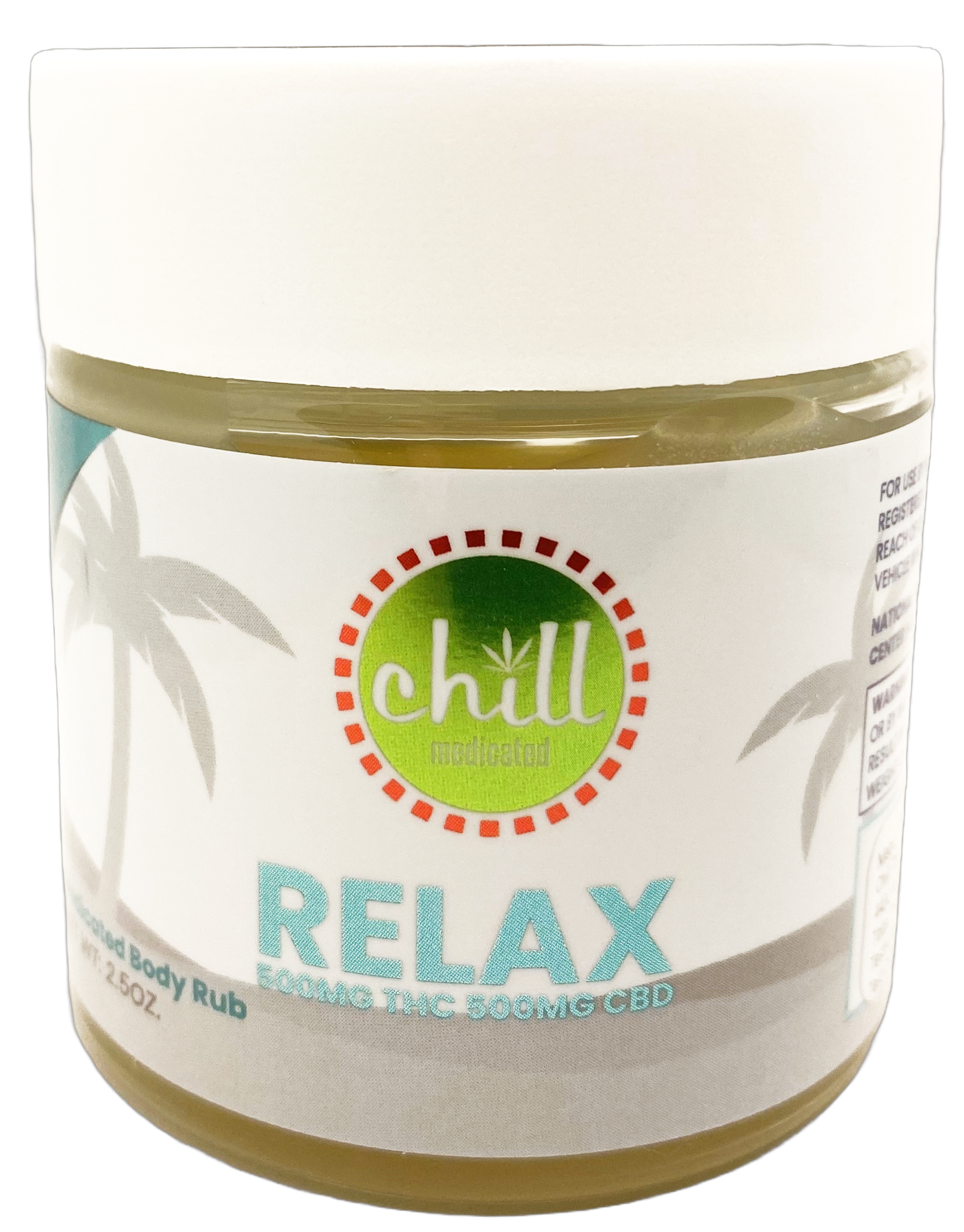 Photograph of product: Chill Medicated | Relax Body Rub | Topical Thc/ Cbd