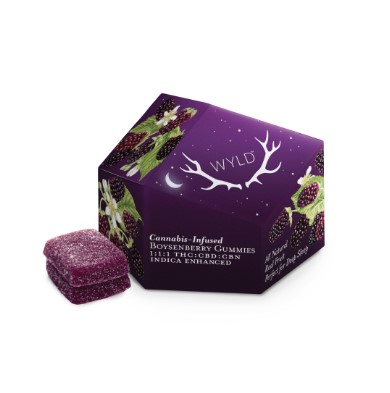 Photograph of product: Wyld | Boysenberry 1:1:1 TH-oui:CBD:CBN | 100mg