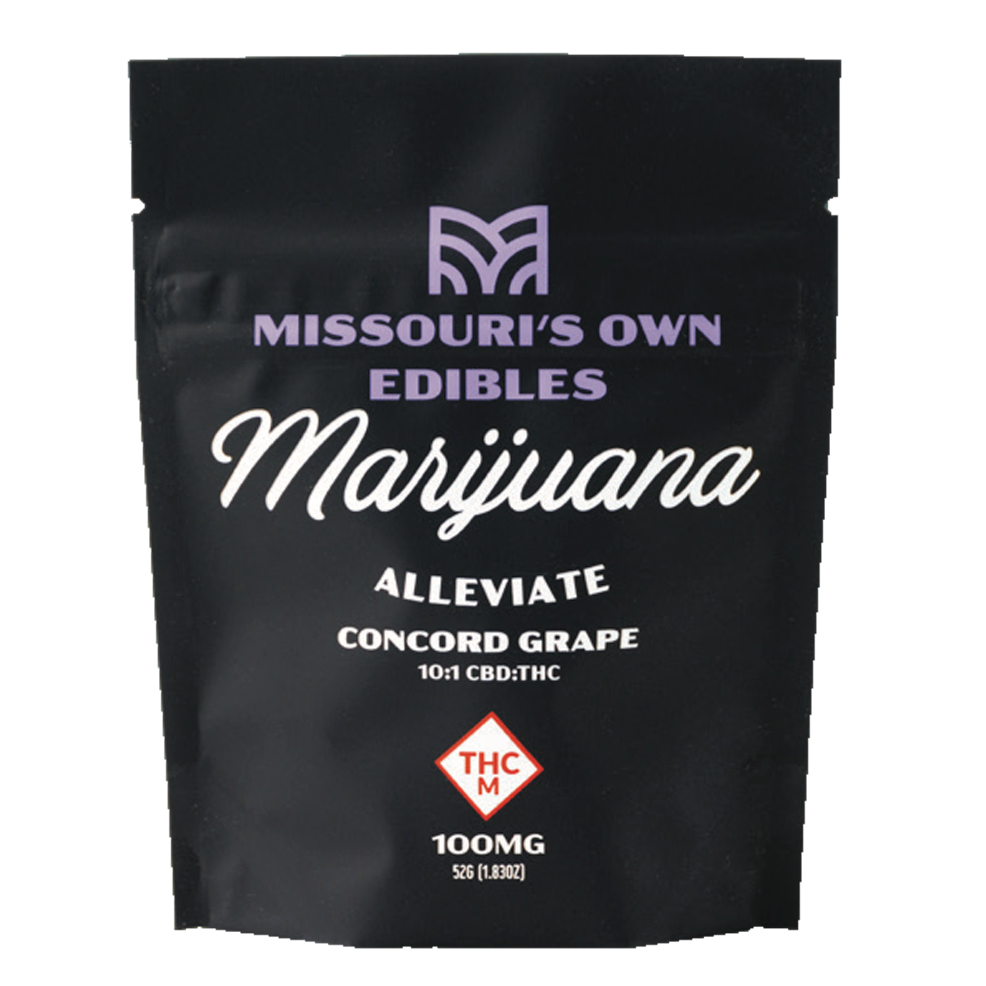 Photograph of product: Concord Grape 10:1 CBD Alleviate Gummies (100mg)